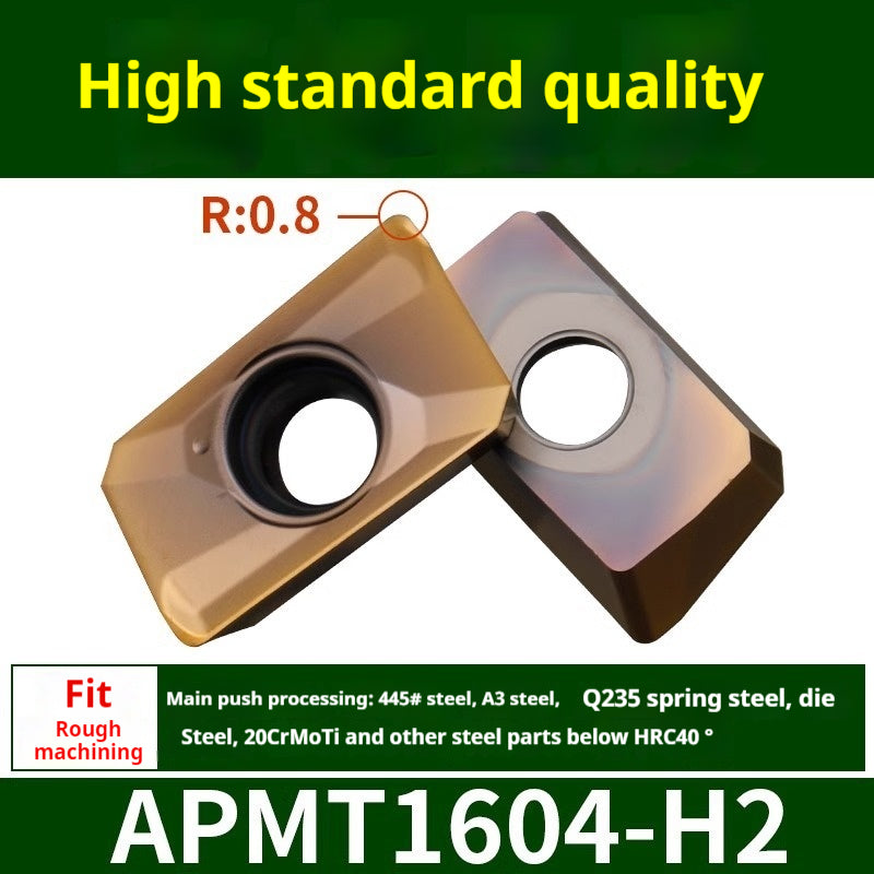 2037-CNC milling cutter APMT1135 special carbide 1604 milling cutter for cast iron r0.8 rough milling coated inserts Shandong Denso Pricision Tools Co.,Ltd.